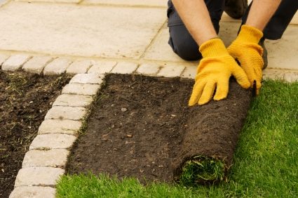 Lawn installation by Wild West Landscape Designs LLC.